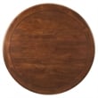 Maklaine Contemporary Mango Wood Tabletop Dining Table in Brass Walnut
