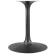 Maklaine Contemporary Mango Wood Tabletop Dining Table in Black Walnut