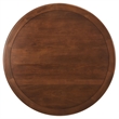 Maklaine Contemporary Mango Wood Tabletop Dining Table in Brass Walnut