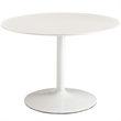Maklaine Modern / Contemporary 3 Piece Dining Set in White Walnut
