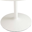 Maklaine Modern / Contemporary 3 Piece Dining Set in White Walnut