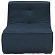 Maklaine Contemporary Fabric Upholstered Accent Chair in Azure