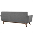 Maklaine Contemporary Fabric 3-Piece Sofa Set in Expectation Gray