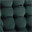 Maklaine Contemporary Tufted Performance Velvet Lounge Chair in Green