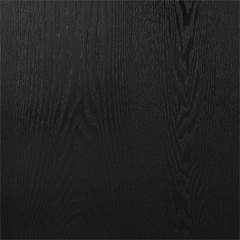 Maklaine Contemporary Expandable Wood Dining Table in Black/Gold