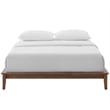 Maklaine Modern / Contemporary Full Mates Platform Bed in Walnut