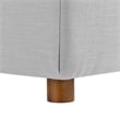 Maklaine 2-Piece Fabric Down Filled Sectional Sofa in Light Gray