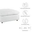 Maklaine 5-Piece Fabric Down Filled Sectional Sofa Set in Pure White