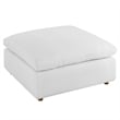 Maklaine 5-Piece Fabric Down Filled Sectional Sofa Set in Pure White