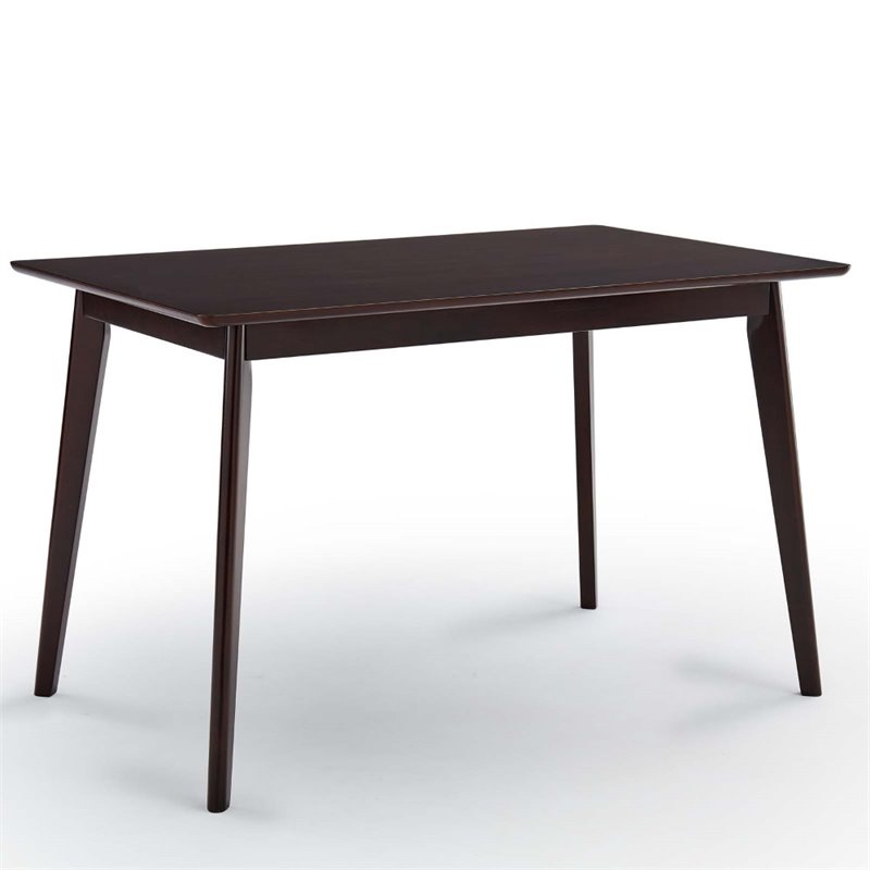 Maklaine 5 Piece Upholstered Velvet Dining Set in Cappuccino Navy