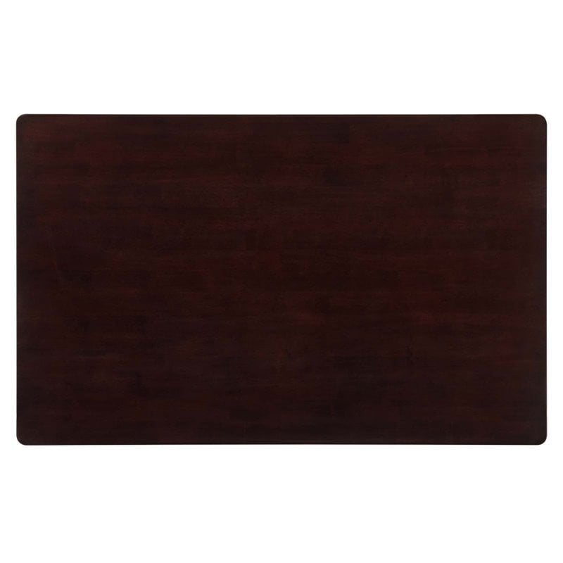 Maklaine 5 Piece Upholstered Velvet Dining Set in Cappuccino Navy