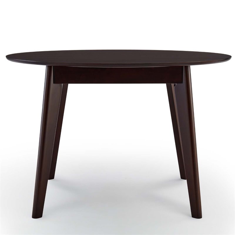 Maklaine 5 Piece Upholstered Velvet Dining Set in Cappuccino Navy