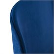 Maklaine Upholstered Performance Velvet Queen Platform Bed in Navy