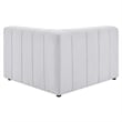 Maklaine Polyester Fabric Upholstered Right Arm Chair in Ivory