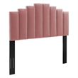 Maklaine Twin Modern Performance Velvet Platform Bed - Dusty Rose Pink