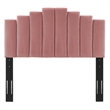 Maklaine Twin Modern Performance Velvet Platform Bed - Dusty Rose Pink