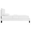 Maklaine Modern Performance Velvet Full Platform Bed in White