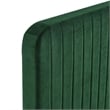 Maklaine Channel Tufted Performance Velvet Full Platform Bed in Emerald
