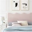 Maklaine Contemporary Performance Velvet Twin Platform Bed - Pink