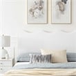 Maklaine Modern Performance Velvet Full Platform Bed in White