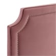 Maklaine Modern Performance Velvet King Bed in Dusty Rose Pink