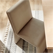 Maklaine Upholstered Performance Velvet Dining Side Chair in Taupe