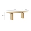 Maklaine Modern / Contemporary Solid Wood Dining Table in Natural