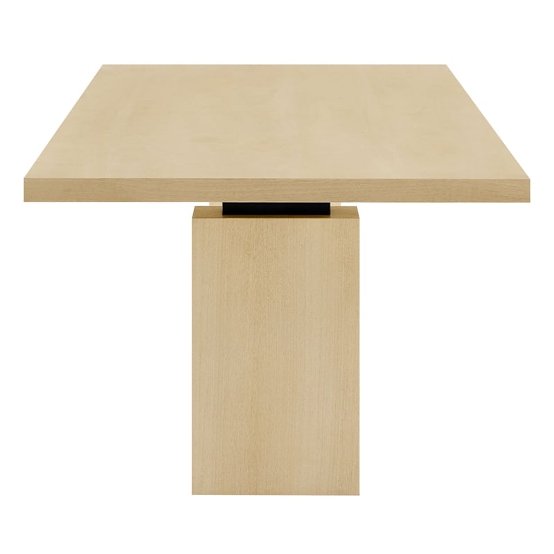 Maklaine Modern / Contemporary Solid Wood Dining Table in Natural