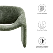 Maklaine Metal Frame and Chenille Upholstered Accent Chair in Basil