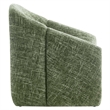 Maklaine Metal Frame and Chenille Upholstered Accent Chair in Basil