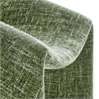 Maklaine Metal Frame and Chenille Upholstered Accent Chair in Basil