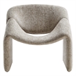 Maklaine Contemporary Dense Foam Padding Accent Chair in Khaki
