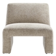 Maklaine Contemporary Dense Foam Padding Accent Chair in Khaki