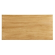 Maklaine Modern / Contemporary Solid Mango Wood Dining Table in Oak