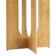 Maklaine Modern / Contemporary Solid Mango Wood Dining Table in Oak