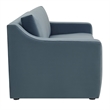 Maklaine Modern / Contemporary Dense Foam Padding Sofa in Cadet Blue