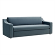 Maklaine Modern / Contemporary Dense Foam Padding Sofa in Cadet Blue