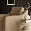 Maklaine Modern / Contemporary Performance Velvet Armchair in Taupe