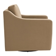 Maklaine Modern / Contemporary Performance Velvet Armchair in Taupe