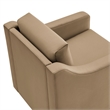 Maklaine Modern / Contemporary Performance Velvet Armchair in Taupe