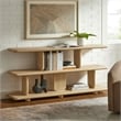 Maklaine Modern / Contemporary 2-Tier Open Shelving Bookshelf in Natural