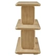 Maklaine Modern / Contemporary 2-Tier Open Shelving Bookshelf in Natural