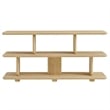 Maklaine Modern / Contemporary 2-Tier Open Shelving Bookshelf in Natural