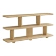 Maklaine Modern / Contemporary 2-Tier Open Shelving Bookshelf in Natural
