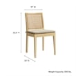 Maklaine Modern / Contemporary Dining Chair in Natural Finish