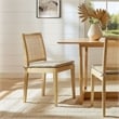 Maklaine Modern / Contemporary Dining Chair in Natural Finish