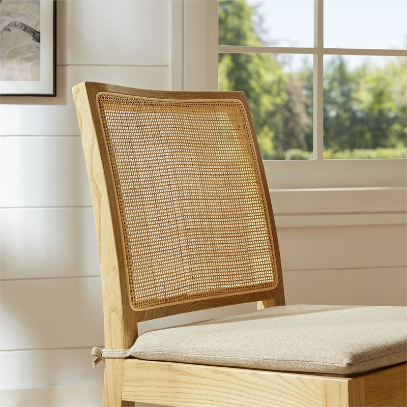 Maklaine Modern / Contemporary Dining Chair in Natural Finish