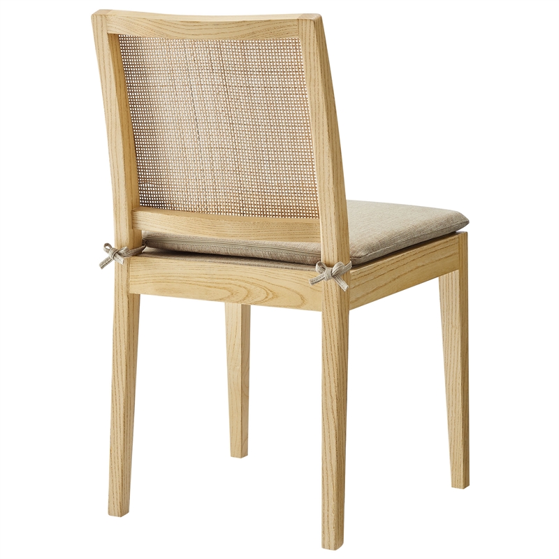 Maklaine Modern / Contemporary Dining Chair in Natural Finish