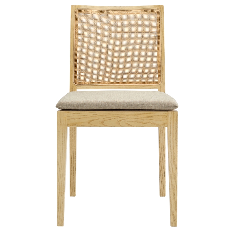 Maklaine Modern / Contemporary Dining Chair in Natural Finish