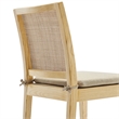 Maklaine Modern / Contemporary Dining Chair in Natural Finish